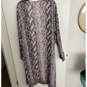 One size Snake kimono brown/black/cream Duster